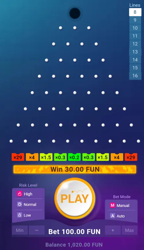 Plinko slot &mdash; Parameters en werking